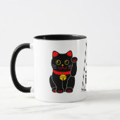 大吉素晴らしと黒猫 マグカップ (左)