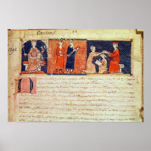 大名が説教する ポスター (正面)