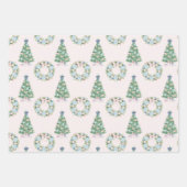大名門私立校風の千年のクリスマス ラッピングペーパーシート (正面)