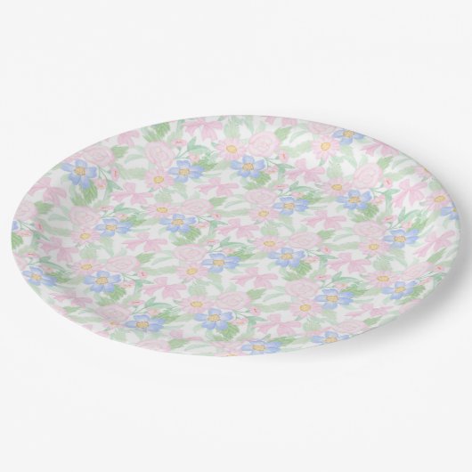 大名門私立校風の千年のフローラ ペーパープレート (アングル)