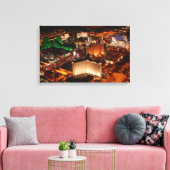 大吹雪からのラスベガス空中眺め キャンバスプリント (インサイチュ (リビング))