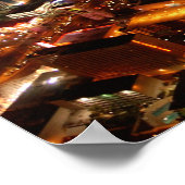 大吹雪からのラスベガス空中眺め ポスター (角)