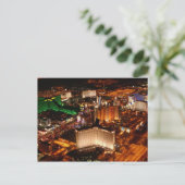 大吹雪からのラスベガス空中眺め ポストカード (スタンド正面)