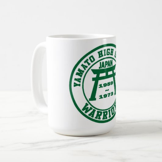 大和の高等学校の戦士 コーヒーマグカップ (正面左)