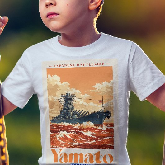大和 日本戦艦 ヴィンテージ 海事ポスター Tシャツ