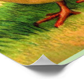 大喜びのイースター、人気があるヴィンテージイラストレーション ポスター (角)