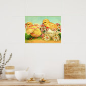 大喜びのイースター、人気があるヴィンテージイラストレーション ポスター (キッチン)