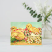 大喜びのイースター、人気があるヴィンテージイラストレーション ポストカード (スタンド正面)