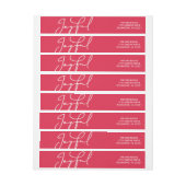 大喜びのクラシックの折り返しラのまわりにベル ラップアラウンドラベル (シート)