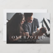 大喜びの休日の写真誕生のお知らせ シーズンカード (正面)