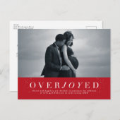 大喜びの休日の妊娠告知はがき 案内ポストカード (正面/裏面)