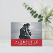 大喜びの休日の妊娠告知はがき 案内ポストカード (スタンド正面)