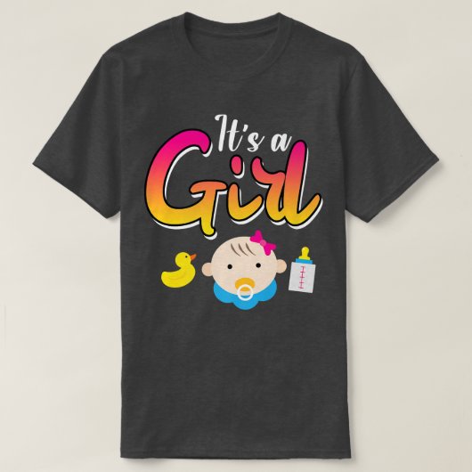 大喜びの母の娘誕生大喜びの母プレグナ Tシャツ (デザイン正面)