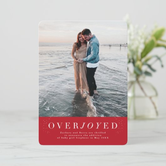 大喜びの赤い休日の妊娠の発表 セーブザデート (スタンド正面)