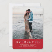 大喜びの赤い休日の妊娠の発表 セーブザデート (正面)