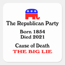 大嘘：共和党のパーティー死の大原 スクエアシール