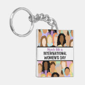 大国際的女子の日 – 3月8日 キーホルダー (正面左)