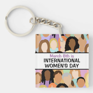 大国際的女子の日 – 3月8日 キーホルダー