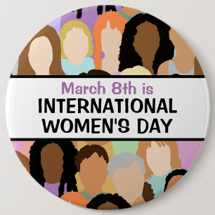 大国際的女子の日 – 3月8日 缶バッジ