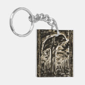 大地からの沼とシンボルや象徴 キーホルダー (正面左)