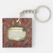 大地からの沼とシンボルや象徴 キーホルダー (裏面)