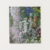 大地が花を引用文フローラ タペストリー (正面)