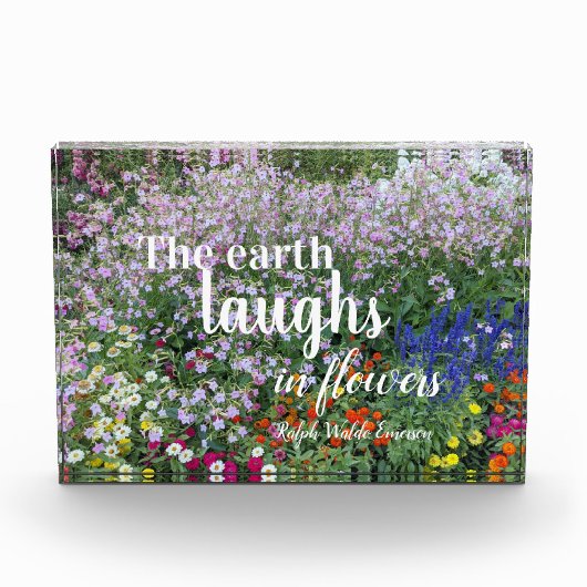 大地が花を引用文フローラ フォトブロック (正面)