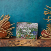 大地が花を引用文フローラ フォトプラーク (側面)