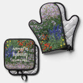 大地が花園の引用文 鍋つかみ&鍋敷きセット (正面/裏面)