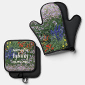 大地が花園の引用文 鍋つかみ&鍋敷きセット (正面/裏面)