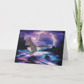 大地に平和を広げる飛翔するワシ シーズンカード (正面)