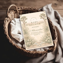 大地のデザートフラワーベイビーシャワー