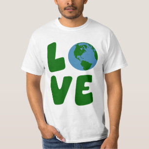 大地の惑星を愛して下さい Tシャツ