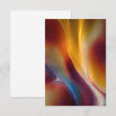 大地の抽象的な流れ 招待状 (正面/裏面)