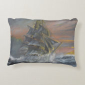 大地の新星は激しい疾風の夜明けに先頭に立ちます アクセントクッション (裏面)