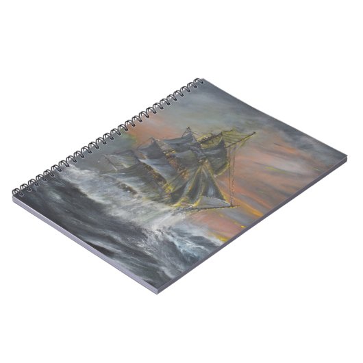 大地の新星は激しい疾風の夜明けに先頭に立ちます ノートブック (左側)