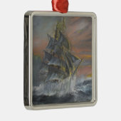 大地の新星は激しい疾風の夜明けに先頭に立ちます メタルオーナメント (右)