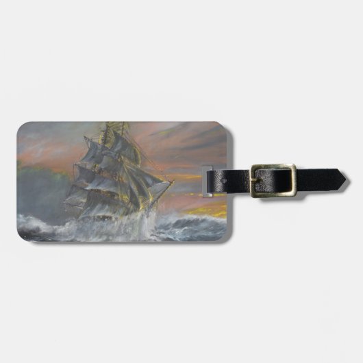 大地の新星は激しい疾風の夜明けに先頭に立ちます ラゲッジタグ (正面横)