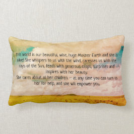 大地の腰神経の綿の装飾用クッション ランバークッション