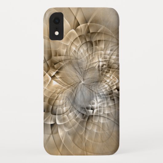 大地の色彩を感じるモダンなフラクタルアートのテクスチャ Case-Mate iPhoneケース (裏面)