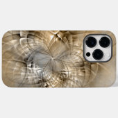 大地の色彩を抽象化したモダンなフラクタルアートテクスチャ Case-Mate iPhoneケース (裏面 (横))