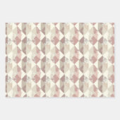 大地の色彩を纏った幾何学的なデザイン ラッピングペーパーシート (正面2)