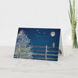 大地の豊かさ：冬至の季節のグリーティングカード シーズンカード