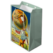 大地をくすぐる – トレードカービクトリアンドプリント ミディアムペーパーバッグ (裏面アングル)