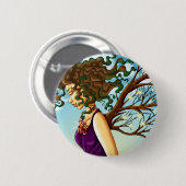 大地ボタン 缶バッジ (正面&裏面)