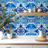 大地中海の水色 タイル