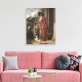 大地主さんのドア， c.1790 (キャンバス上の油) キャンバスプリント (インサイチュ (リビング))