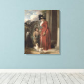 大地主さんのドア， c.1790 (キャンバス上の油) キャンバスプリント (インサイチュ (ウッドフロア))