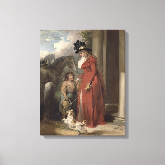 大地主さんのドア， c.1790 (キャンバス上の油) キャンバスプリント (正面)