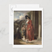 大地主さんのドア， c.1790 (キャンバス上の油) ポストカード (正面/裏面)